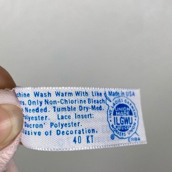 Vintage Maidenform Light Pink Lace Slip Camisole - Picture 6 of 6